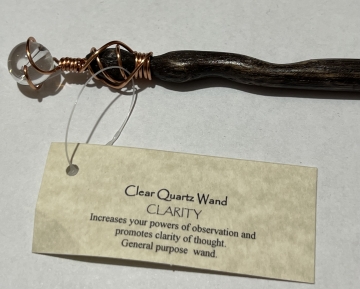 Wand Round Clear Quartz